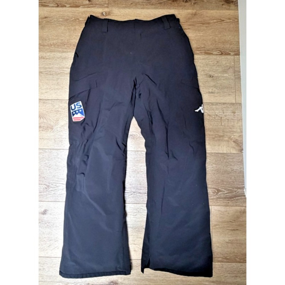 Kappa U.S. Ski Team Snow Pants Men's XXL Black Adjustable Waist